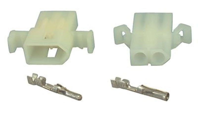 Molex 1545PRT 1545 Series Connector Kit, 2 0.093" Pin, 12A, 250 VAC, 18-22 AWG - Image 1